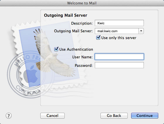 Apple Mail Setup